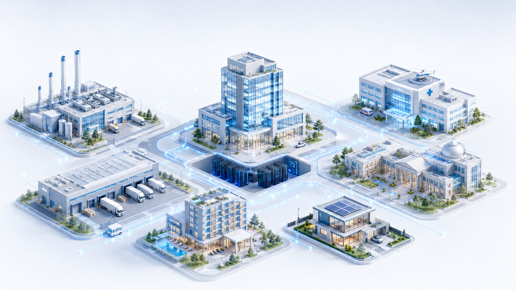 Interactive use-case city for AIRGAPNET deployments